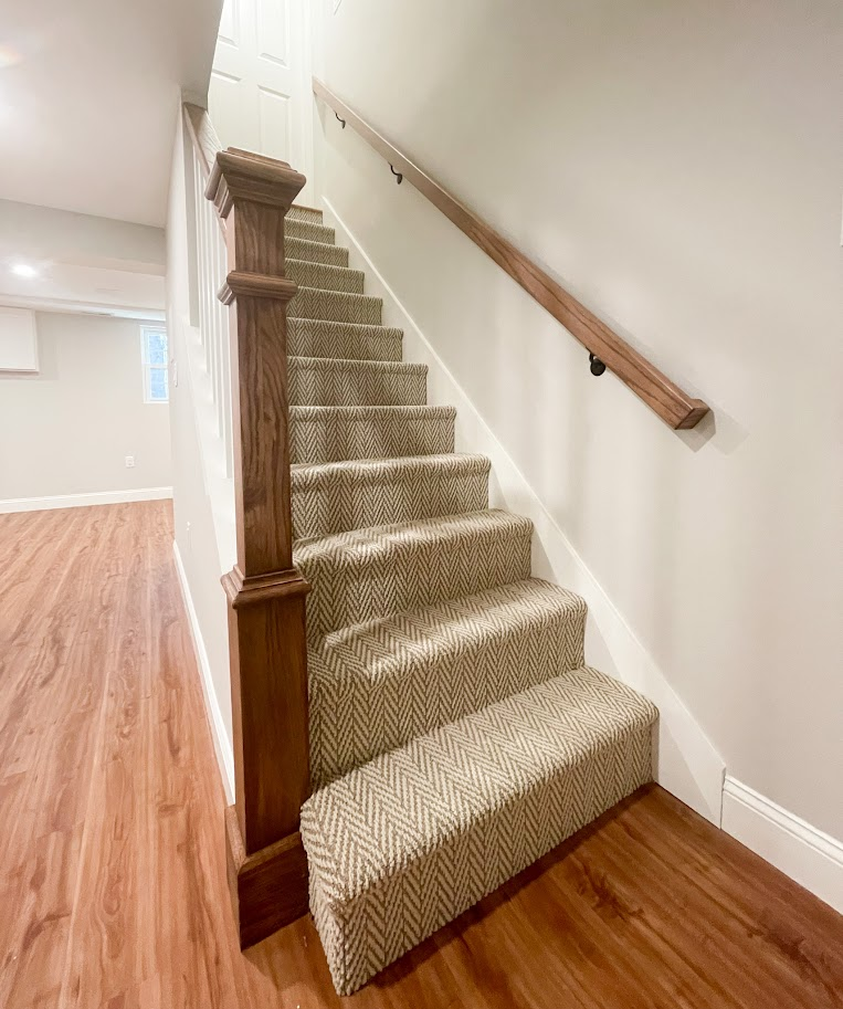 Basement Stair Runner – Lynnfield MA
